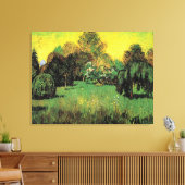ビンセント・ヴァン・ゴッホによる詩人の庭。 キャンバスプリント (インサイチュ (リビング))