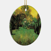 ビンセント・ヴァン・ゴッホによる詩人の庭、緑の平和 セラミックオーナメント (右)