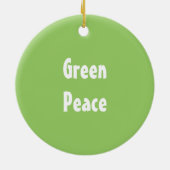 ビンセント・ヴァン・ゴッホによる詩人の庭、緑の平和 セラミックオーナメント (裏面)