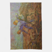 ビンセント・ヴァン・ゴッホによる農民二名 キッチンタオル (縦)