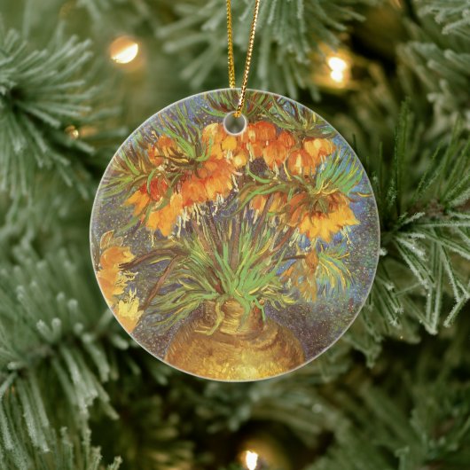 ビンセント・ヴァン・ゴッホによる銅花瓶の中の油蔵 セラミックオーナメント (ツリー)