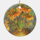 ビンセント・ヴァン・ゴッホによる銅花瓶の中の油蔵 セラミックオーナメント (裏面)