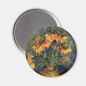 ビンセント・ヴァン・ゴッホによる銅花瓶の中の油蔵 マグネット (正面/裏面)