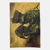 ビンセント・ヴァン・ゴッホによる靴のペア キッチンタオル (縦)