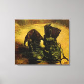 ビンセント・ヴァン・ゴッホによる靴のペア キャンバスプリント (正面)