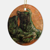 ビンセント・ヴァン・ゴッホによる靴のペア セラミックオーナメント (左)