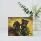 ビンセント・ヴァン・ゴッホによる靴のペア ポストカード (スタンド正面)