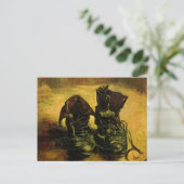 ビンセント・ヴァン・ゴッホによる靴のペア ポストカード (スタンド正面)