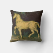 ビンセント・ヴァン・ゴッホによる馬の石膏像 クッション (裏面)