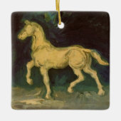 ビンセント・ヴァン・ゴッホによる馬の石膏像 セラミックオーナメント (正面)