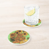 ビンセント・ヴァン・ゴッホによる12のヒマワリの花瓶 コースター (側面)