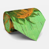 ビンセント・ヴァン・ゴッホによる12のヒマワリの花瓶 ネクタイ (ロール)