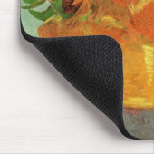 ビンセント・ヴァン・ゴッホによる12のヒマワリの花瓶 マウスパッド (コーナー)