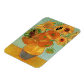 ビンセント・ヴァン・ゴッホによる12のヒマワリの花瓶 マグネット (左側)