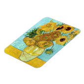 ビンセント・ヴァン・ゴッホによる12のヒマワリの花瓶 マグネット (左側)