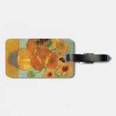 ビンセント・ヴァン・ゴッホによる12のヒマワリの花瓶 ラゲッジタグ (裏面横)
