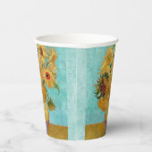 ビンセント・ヴァン・ゴッホによる12のヒマワリの花瓶 紙コップ (右)