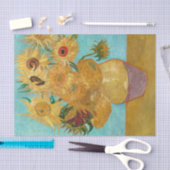 ビンセント・ヴァン・ゴッホによる12のヒマワリの花瓶 薄葉紙 (クラフト)