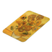 ビンセント・ヴァン・ゴッホによる15ひまわりの花瓶 マグネット (左側)