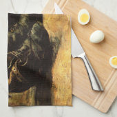 ビンセント・ヴァン・ゴッホによる3足の靴 キッチンタオル (四つ折り)