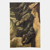 ビンセント・ヴァン・ゴッホによる3足の靴 キッチンタオル (縦)