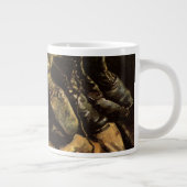 ビンセント・ヴァン・ゴッホによる3足の靴 ジャンボコーヒーマグカップ (右)