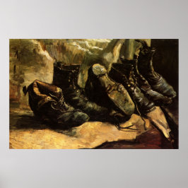 ビンセント・ヴァン・ゴッホによる3足の靴 ポスター