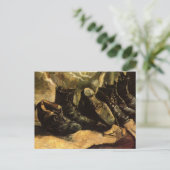 ビンセント・ヴァン・ゴッホによる3足の靴 ポストカード (スタンド正面)