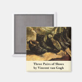 ビンセント・ヴァン・ゴッホによる3足の靴 マグネット (正面/裏面)