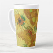 ビンセント・ヴァン・ゴッホのひまわり（1888年） カフェラテマグ (左アングル)