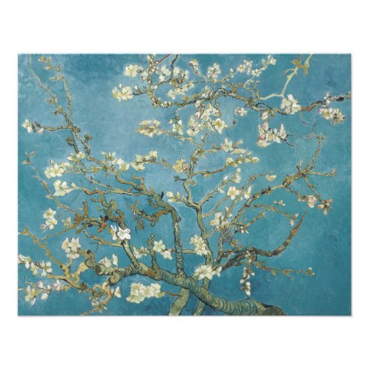 ビンセント・ヴァン・ゴッホのアーモンドの花（1890年） フォトプリント            (正面)