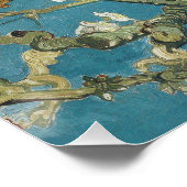 ビンセント・ヴァン・ゴッホのアーモンドの花（1890年） ポスター (コーナー)