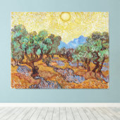 ビンセント・ヴァン・ゴッホのオリーブの木 キャンバスプリント (インサイチュ (ウッドフロア))
