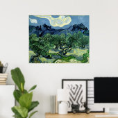 ビンセント・ヴァン・ゴッホのオリーブの木(1889年) ポスター (ホームオフィス)