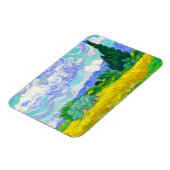 ビンセント・ヴァン・ゴッホのサイプレス付き小麦畑 マグネット (左側)