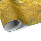 ビンセント・ヴァン・ゴッホのサイプレス付き小麦畑 ラッピングペーパー (ロールコーナー)