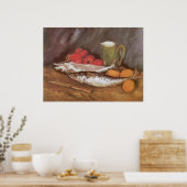 ビンセント・ヴァン・ゴッホのサバ、レモン、トマト ポスター (キッチン)