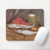 ビンセント・ヴァン・ゴッホのサバ、レモン、トマト マウスパッド (マウス)