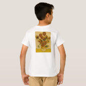 ビンセント・ヴァン・ゴッホのヒマワリ, 1878 Tシャツ (裏面フル)