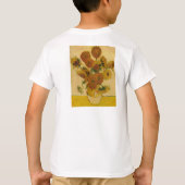 ビンセント・ヴァン・ゴッホのヒマワリ, 1878 Tシャツ (裏面)