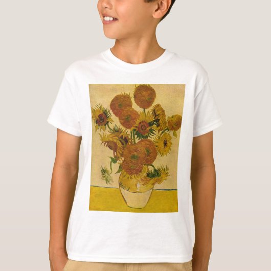 ビンセント・ヴァン・ゴッホのヒマワリ, 1878 Tシャツ (正面)