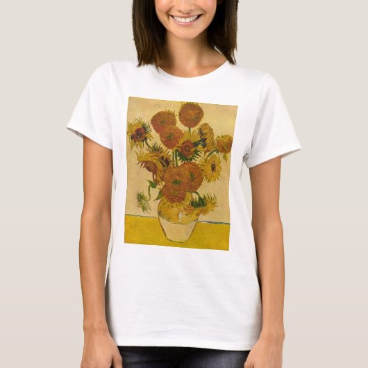 ビンセント・ヴァン・ゴッホのヒマワリ, 1878 Tシャツ (正面)