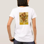 ビンセント・ヴァン・ゴッホのヒマワリ, 1878 Tシャツ (裏面)