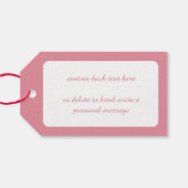 ビンセント・ヴァン・ゴッホのピンクのライラック、静物花 ギフトタグ (裏面横)