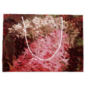 ビンセント・ヴァン・ゴッホのピンクのライラック、静物花 ラージペーパーバッグ (裏面)