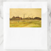 ビンセント・ヴァン・ゴッホのボリナージュの炭鉱 長方形シール (バッグ)