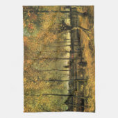 ビンセント・ヴァン・ゴッホのポプラの道 キッチンタオル (縦)