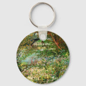 ビンセント・ヴァン・ゴッホのポンデクリシー州セーヌの銀行 キーホルダー (裏面)