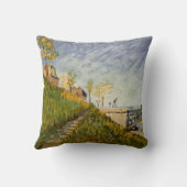 ビンセント・ヴァン・ゴッホのポンデクリシー州セーヌの銀行 クッション (裏面)