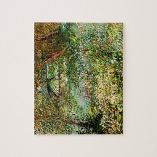 ビンセント・ヴァン・ゴッホのポンデクリシー州セーヌの銀行 ジグソーパズル (縦)